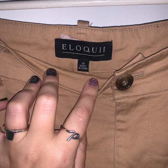 Casual khakis pants with ankle cuff - Picture 2 of 3